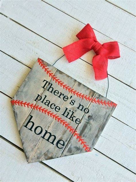 Pin By Ashley Ogan On Baseball Crafts Wooden Crafts Baseball Crafts