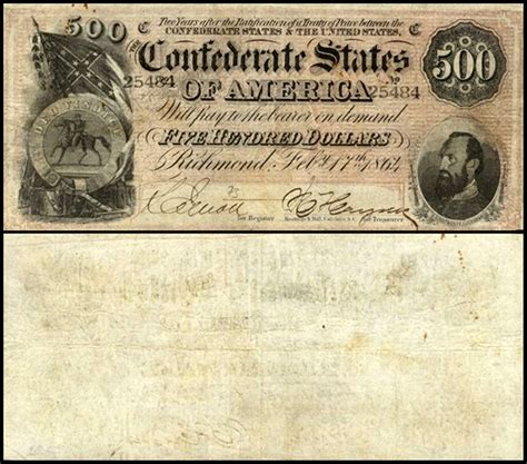 Banknote World Educational Confederate States Of America