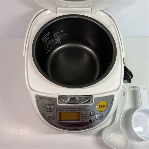 Tiger JBA T10U Rice Cooker Warmer Steamer 5 5 Cup 9 Settings Preowned 3