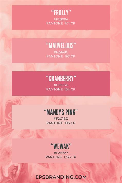 17 Beautiful Pink Color Palettes Eps Branding Hex Color Palette Website Color Palette Pink