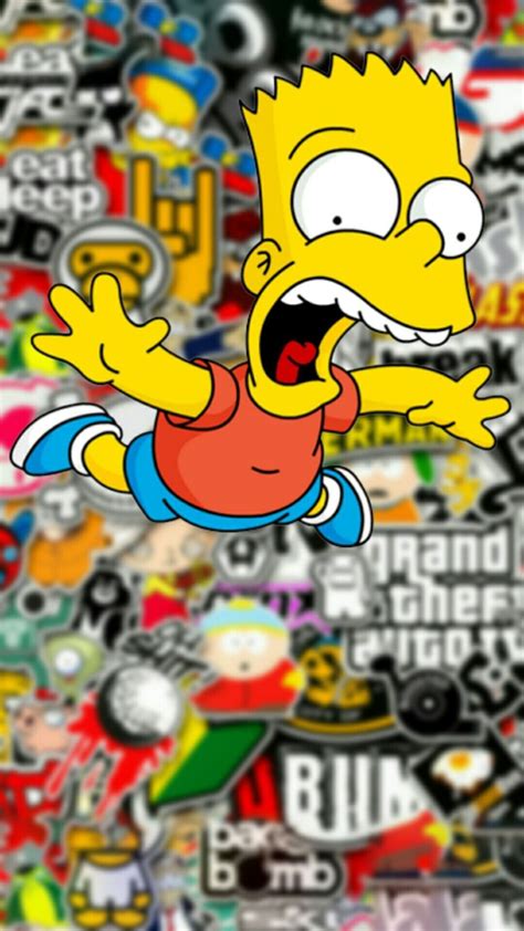 Cool Bart Simpson Wallpapers Top Free Cool Bart Simpson Backgrounds Wallpaperaccess