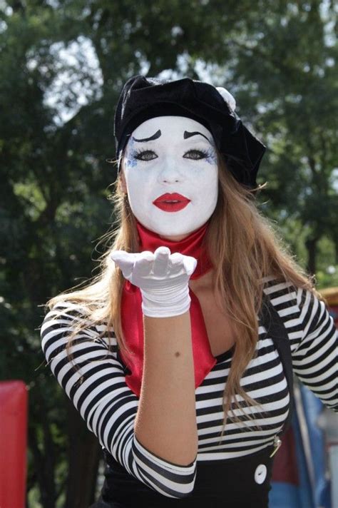 Мимы на праздник в Одессе Female Clown Mime Costume Female