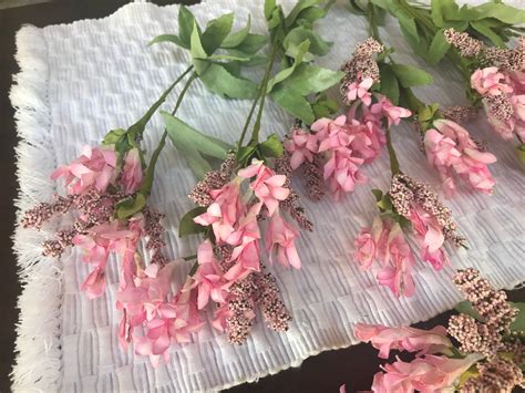 Hand Wrapped Light Pink Filler Flowers 15 Stems Light Pink Artificial