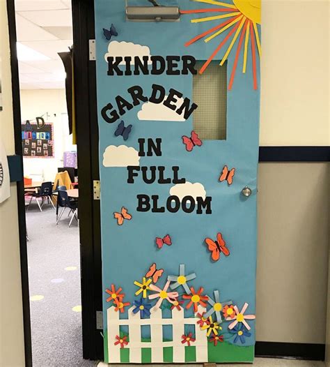 Classroom Door For Kindergarten Garden Theme Classroom Preschool