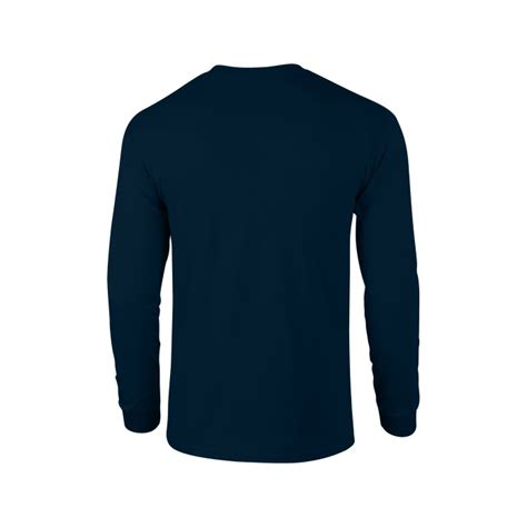 Gi2400 Ultra Cotton Adult Long Sleeve T Shirt Navy Gildan