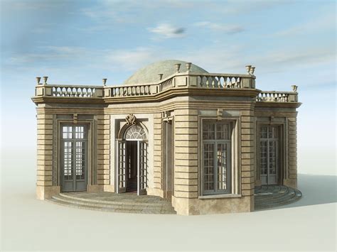 A Beautiful And Detailed Small Palace Or Garden Room In The 19th