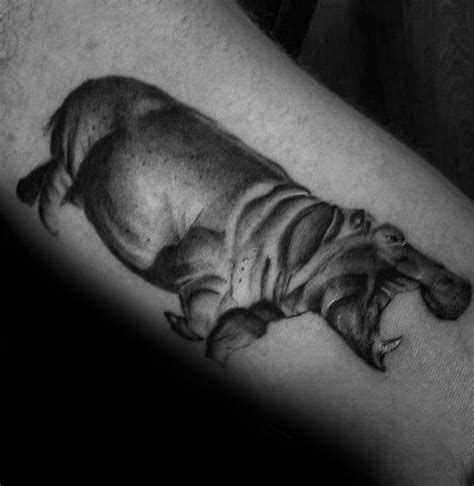 These are some great designs! 60 Hippo Tattoo Designs For Men - Animal Ink Ideas