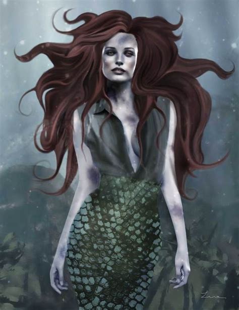 Zombie Mermaid By Lia Martinez Saab Via Behance Feerie
