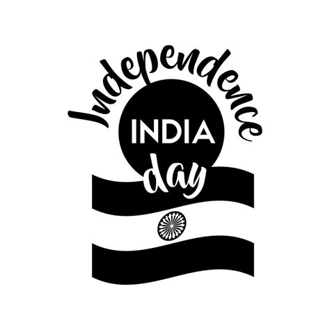 India Independence Day Celebration With Flag Silhouette Style 2575884 Vector Art At Vecteezy