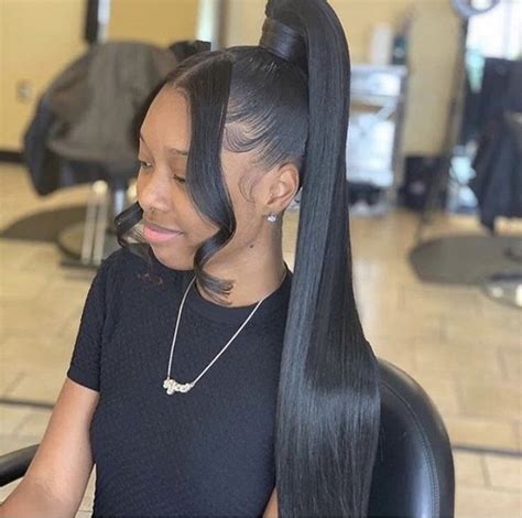 Braid the hair overnight to obtain that slightly … 𝔩𝔦𝔳𝔡𝔞𝔞𝔡𝔬𝔩𝔩 in 2020 | Hair ponytail styles, Sleek ponytail ...
