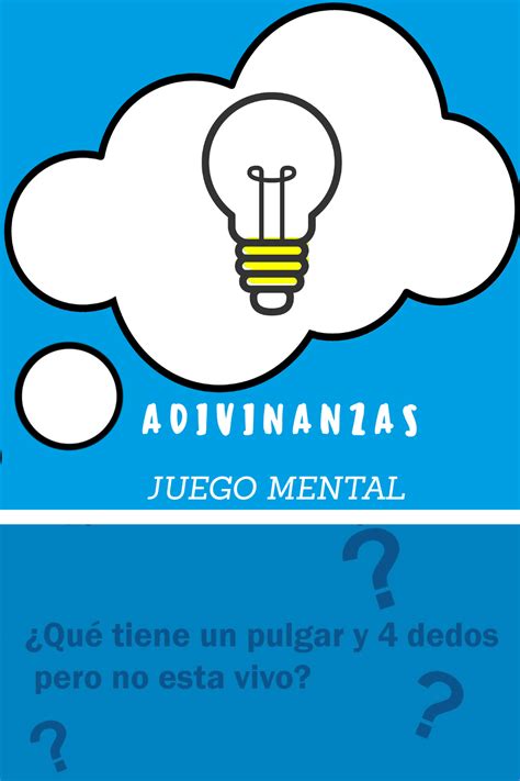 ¡estos juegos te distraen de todo eso! Adivinanzas con solución: Juego mental | Enigmas con ...