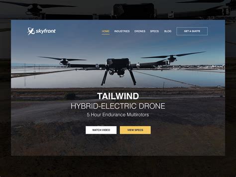 drone company website redesign by jenn pereira on dribbble