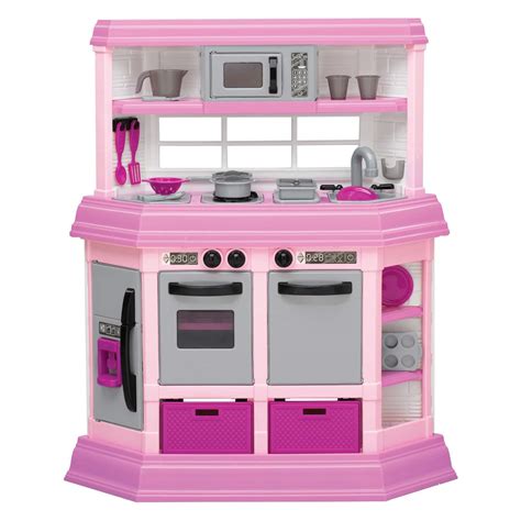 American Plastic Toys Custom Kitchen - Pink - Play ...