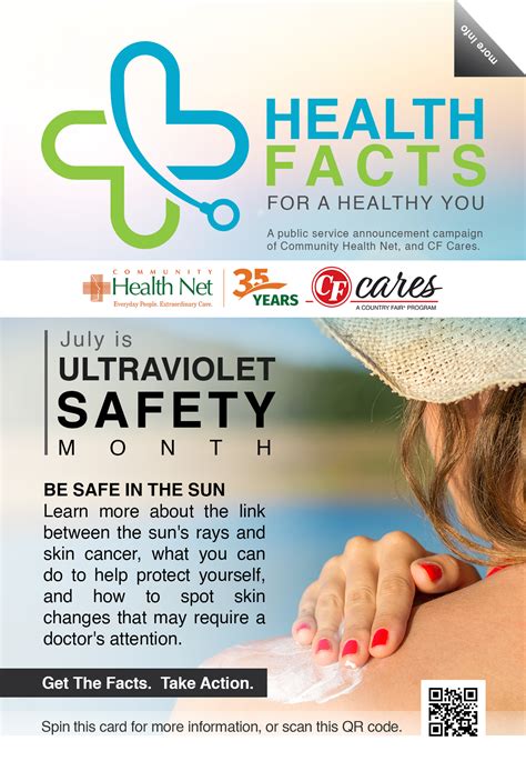 July Is Ultraviolet Safety Month Community Health Net