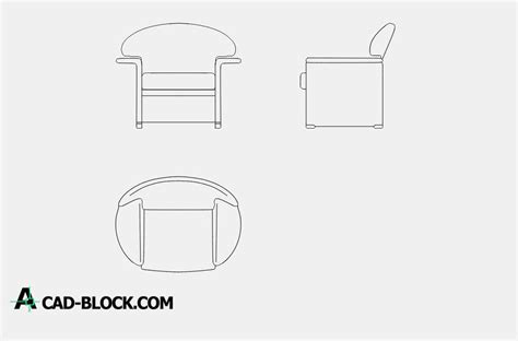 Outdoor Armchair Cad Block Detail Armchairs Cad Block Autocad File