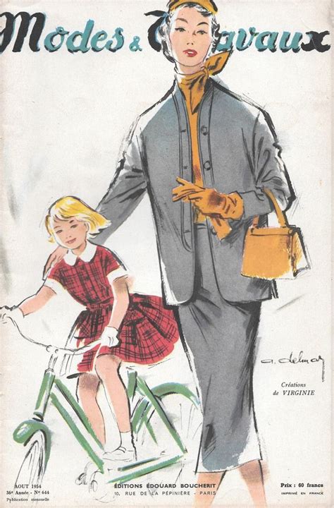 Raremodes Et Travaux N° 644août 1954mode Vintage Collector Modes