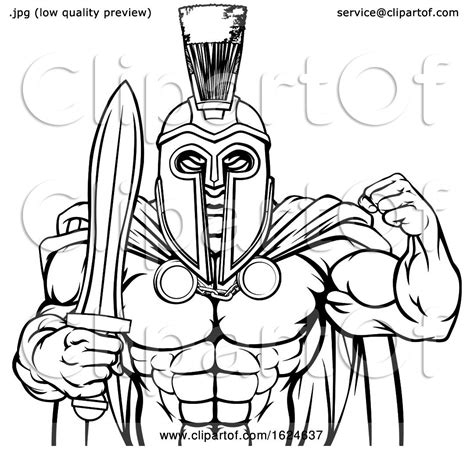 Spartan Trojan Sports Mascot By Atstockillustration 1624637