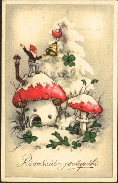 See more ideas about christmas images, vintage christmas, vintage christmas cards. Gnome Mushroom House - Kitschy Kitschy Coo