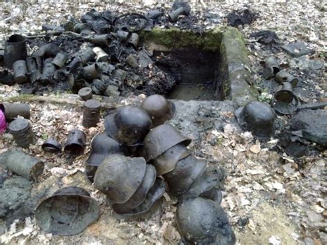 Battlefield Relics Dug Up Huge Find Of Wwi Helmets