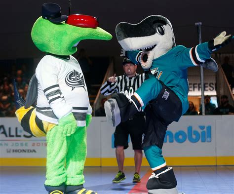 Nhl All Star Game Sharkie 28 Others Compete In Mascot Showdown Red