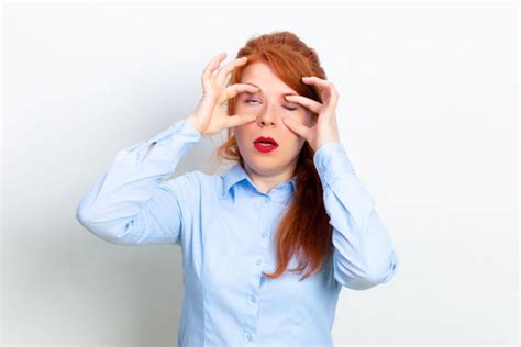 Woman Holding Eyes Open Stock Photos Pictures And Royalty Free Images