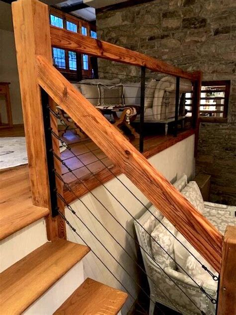 Cable Stair Railing Loft Railing Interior Stair Railing Cable