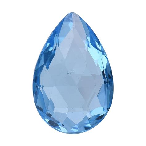 Tjd Loose Natural Swiss Blue Topaz 515 Cts Pear Shape Gemstone For