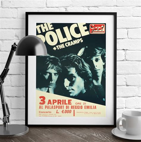 The Police In Concert Poster Vintage Retro Design Replica Etsy Uk