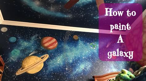 How To Paint A Galaxy Wall Art Tips Angelicas Custom Murals Youtube