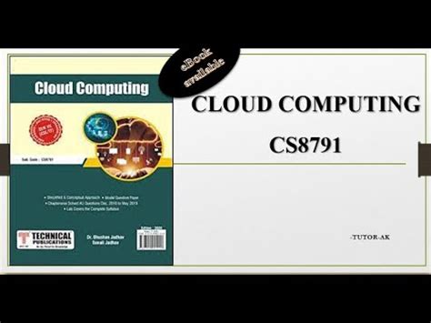 CLOUD COMPUTING CS8791 Anna University Important Questions And EBook