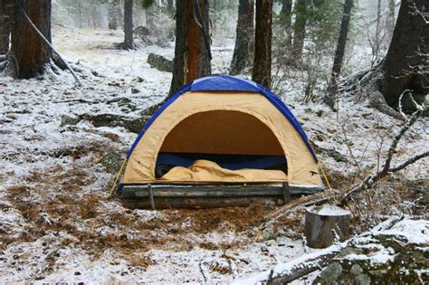 Rei recommends using one rated for at least 10 degrees (f) colder than the lowest temps you expect. How to Stay Warm Tent Camping in Cold Weather | Gone ...