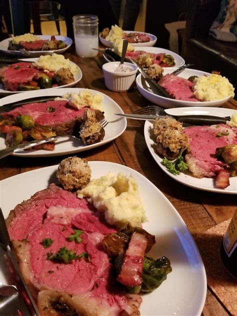 Homemade A Prime Rib Dinner Rfood