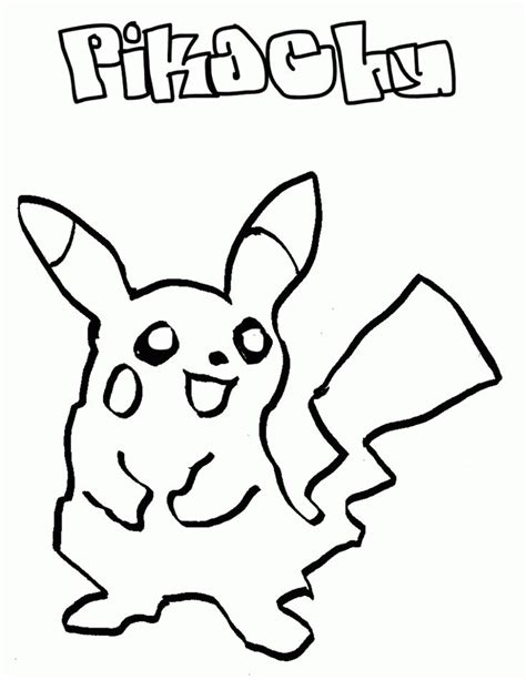 Free Printable Pikachu Coloring Pages For Kids Pikachu Coloring Page