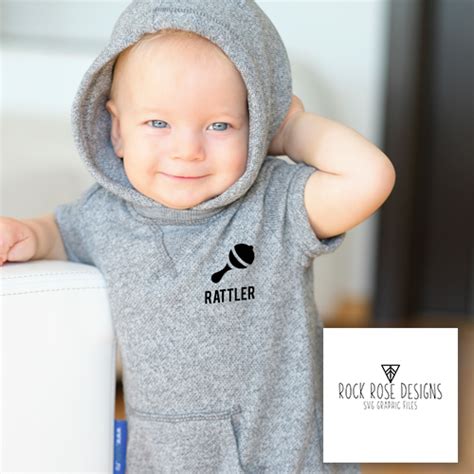 Baby rattle free svg cutting files & clipart includes: Baby Rattle- SVG FILE Rock Rose Designs - Rock Rose Designs