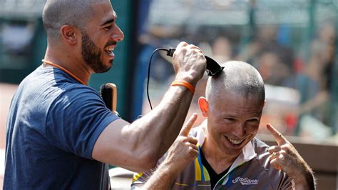 Indians Owner Gets Head Shaved