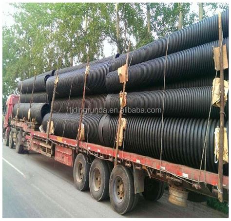 48 Inch Sn4 Sn8 Hdpe Double Wall Corrugated Pipe Plastic Culvert Pipe