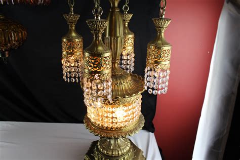 2 Vintage Brass And Crystal Chandelier Table Lamps I Have Ordered A Few