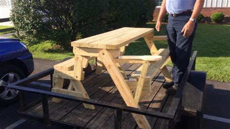 Folding Picnic Table Bench Plans ~ Work Bench Tool