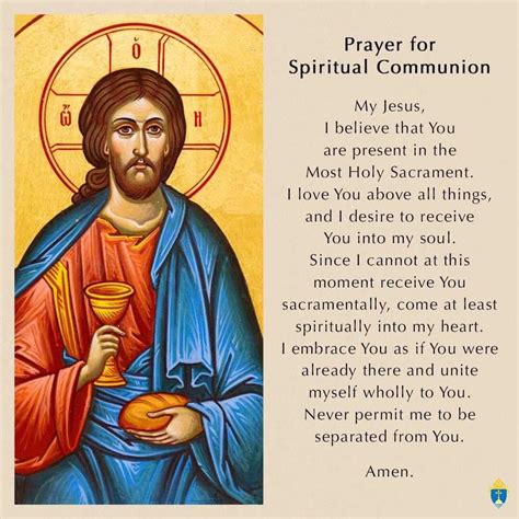 Prayer For Spiritual Communion The Parish Of Our Lady Of Furness