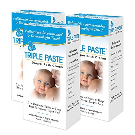 Triple Paste Diaper Rash Cream Hypoallergenic Medicated Ointment For