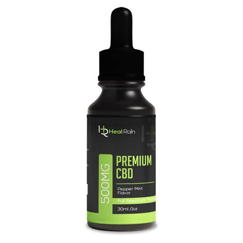 Premium Cbd Oil Full Spectrum Tincture Peppermint Flavor 30ml1oz 500mg
