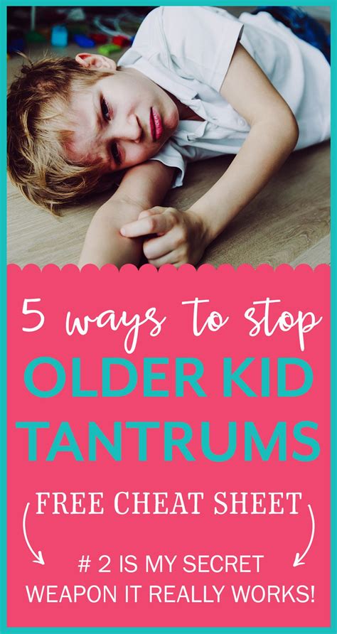 5 Ways To Stop Older Kid Tantrums Part 2 Tantrum Kids Defiant