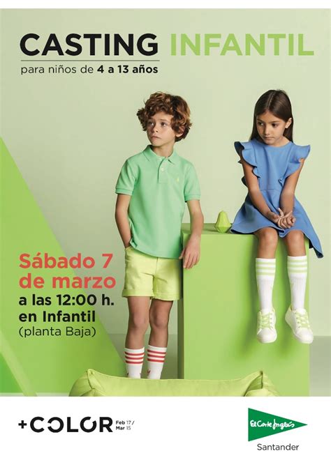 CASTING INFANTIL en El Corte Inglés Santander