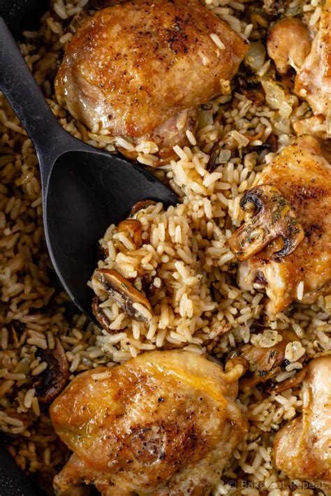 Toasted sesame, soy sauce and lime come together over coconut rice and avocado to create a once i started testing this recipe with the bowls, he added some cabbage for a slaw. One Pot Mushroom Chicken and Rice Recipe