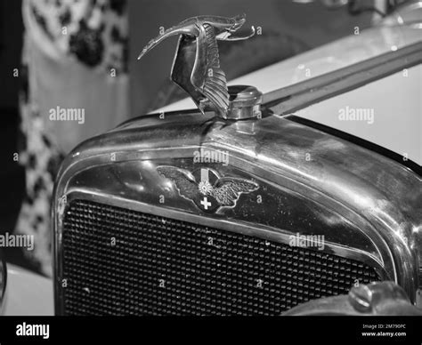 Hispano Suiza Emblem Automobile Museum Of Málaga Spain Stock Photo