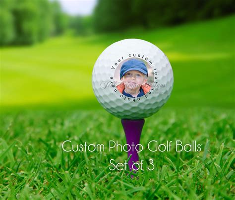 Photo Golf Ball Custom Photo Golf Balls Personalized Golf Etsy