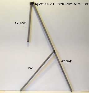 Coleman 13 x 13 instant pop up canopy. Quest 10 x 10 Instant Pop Up Canopy Peak Truss - HutShop.com