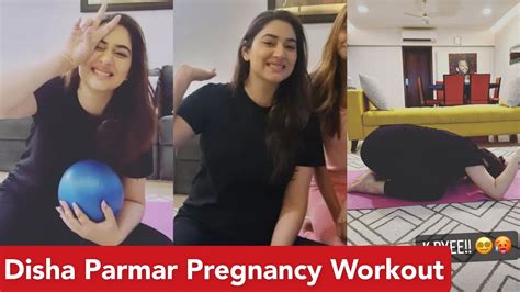 Disha Parmar Pregnancy Workout Disha Parmar Shares A Glimpse Of Her Prenatal Workout Routine