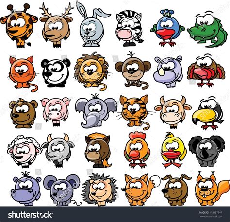 Cartoon Vector Animals 118967647 Shutterstock