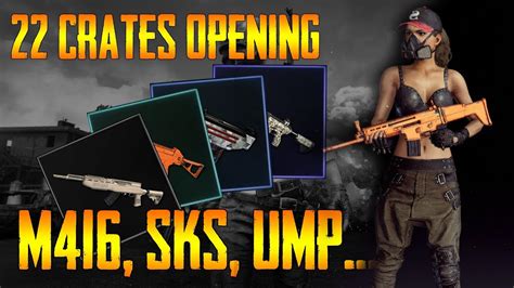 22x Crate Opening Waffenskins In Pubg New Weapon Skins Youtube